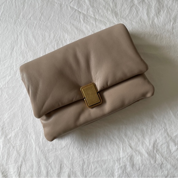 Massimo Dutti Handbags - Massimo Dutti Nappa Leather Quilted Bag | Natural